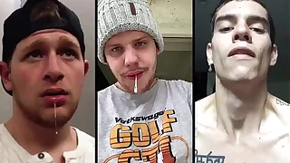 XL COMPILATION OF SPITTING AND DROOLING FETISH HOT SOLO GUYS
