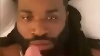 Black guy facialized by Big White Cock