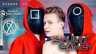 Squirt Game 01 :: Handsome boy is torment to his heart's right stuff in this version of Squirt Game